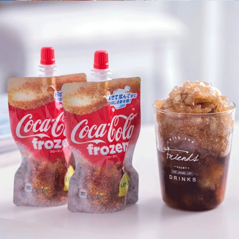 日本可口可乐冰冻柠檬可乐夏日饮品网红饮料可乐冰沙