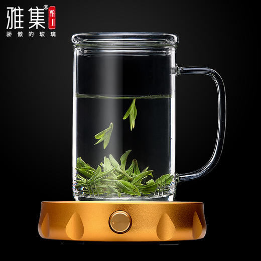 雅集玻璃杯恒温保温套装智能恒温宝耐热泡茶玻璃杯直觉杯保温杯子 商品图1