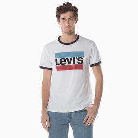 levis李维斯美式复古运动系列男士logo印花短袖t恤q1851207