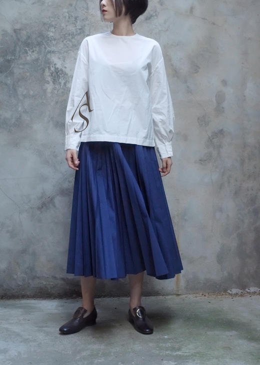 Margaret Howell 蓝色百褶裙 商品图2