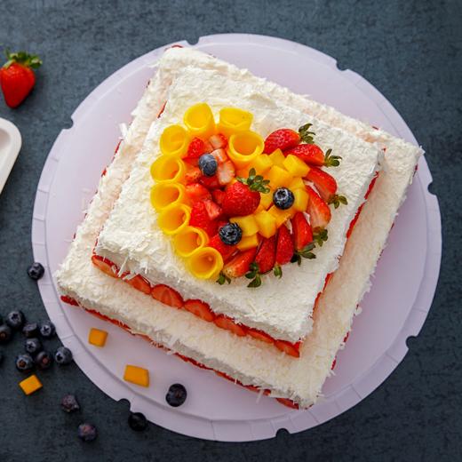 星语心愿双层蛋糕-4磅298元/5磅368元/6磅438元 商品图1