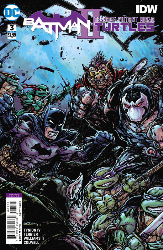 蝙蝠侠/忍者神龟 V2 斜线 Batman Teenage Mutant Ninja Turtles Il（2018）变体 商品图3