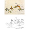 白描底稿-工笔花鸟-百蝶图之十-俞致贞-BH10 商品缩略图0