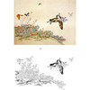 白描底稿-工笔花鸟-百蝶图之九-俞致贞-BH09 商品缩略图0
