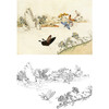 白描底稿-工笔花鸟-百蝶图之六-俞致贞-BH06 商品缩略图0