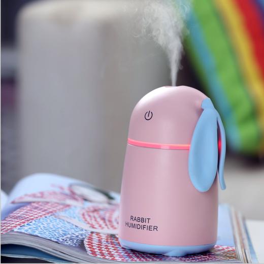 【加湿器】 萌兔加湿器 迷你静音家用usb加湿器 商品图0
