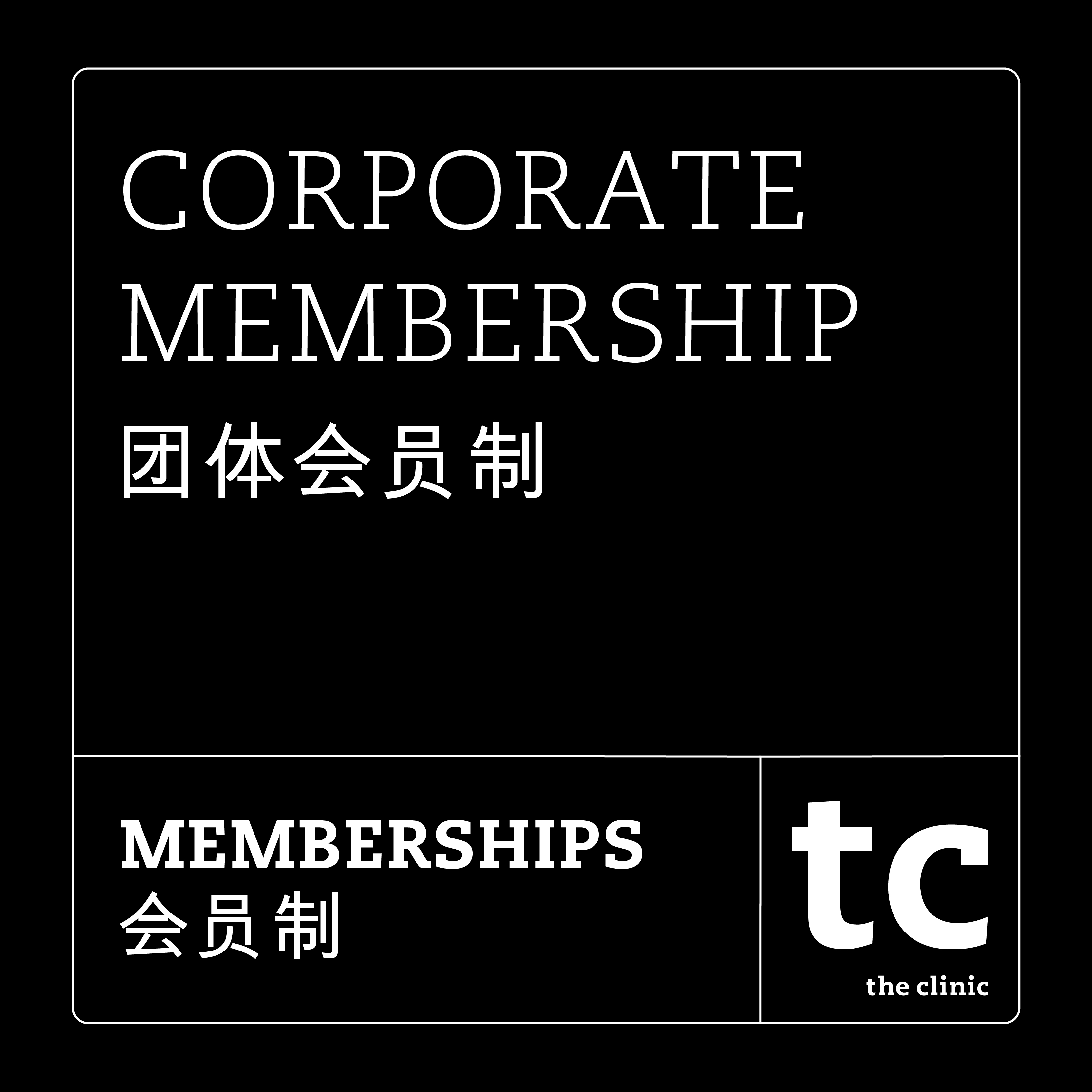 CORPORATE MEMBERSHIPS / 团体会员