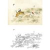 白描底稿-工笔花鸟-百蝶图之七-俞致贞-BH07 商品缩略图0