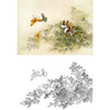 白描底稿-工笔花鸟-百蝶图之三-俞致贞-BH03 商品缩略图0