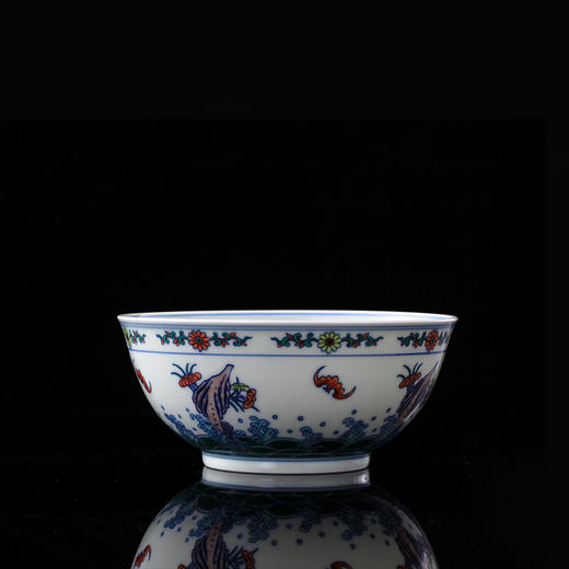青花斗彩寿山福海28头餐具（定制产品） 商品图4
