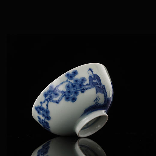 青花柴窑静听松风杯 商品图1