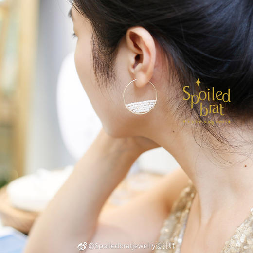 SpoiledBart Jewelry 珍珠耳圈 商品图1