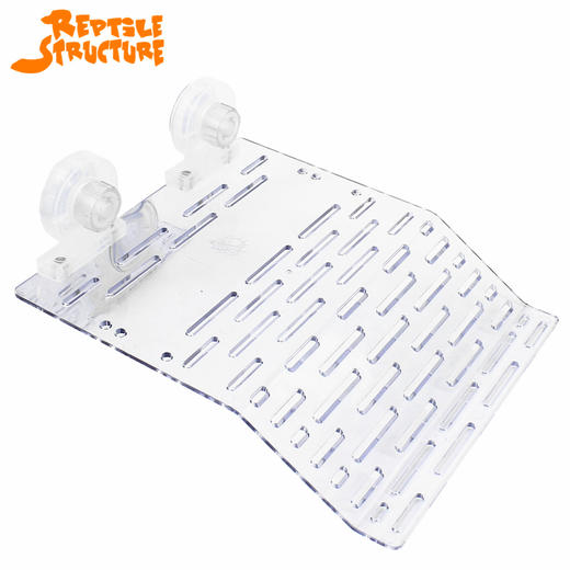 Reptile Structure-爬结构 玻璃缸水龟晒台浮台浮岛水龟缸晒背巴西地图龟小号透明特大35.5cm-分销 商品图1