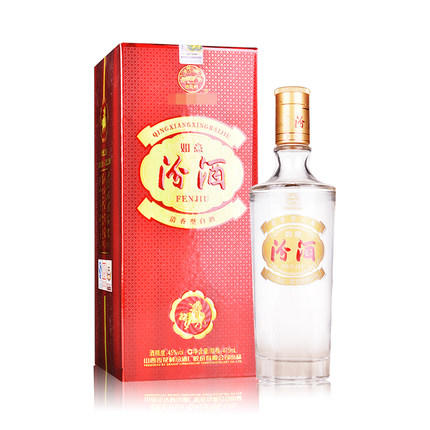 【老酒】山西杏花村汾酒 45度如意汾酒475ml*6瓶整箱礼盒装白酒 商品图2
