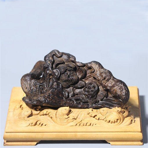 BF0517-01-G13.8 香至尊-94.95g 文莱沉水老料荷趣沉香小摆件 商品图0