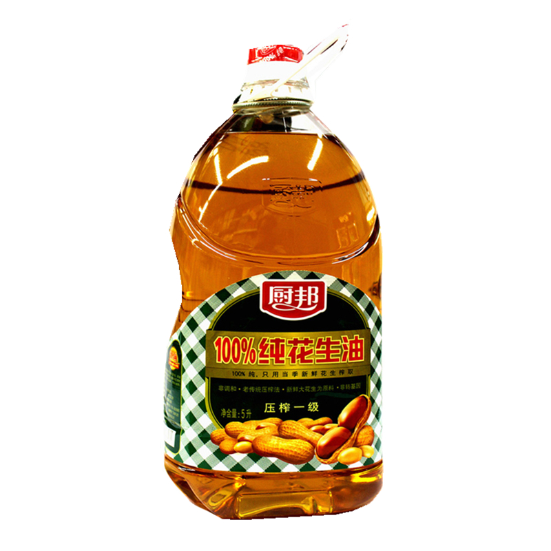 5l厨邦100%纯花生油.