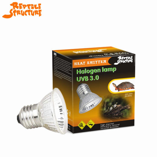 Reptile Structure-爬结构 全光谱太阳灯微型UVA UVB3.0水龟缸晒背灯照背加热50w25w-分销 商品图1