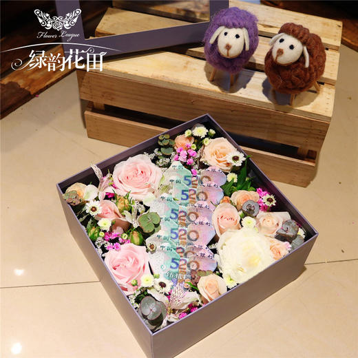 抖音网红款-520情人节创意礼盒送女朋友老婆表白告白（内含480元人民币） 商品图0