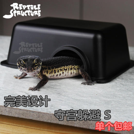爬虫躲避守宫躲避蜥蜴躲避无毒塑料加高安全感昆虫石纹躲避穴包邮-分销 商品图2