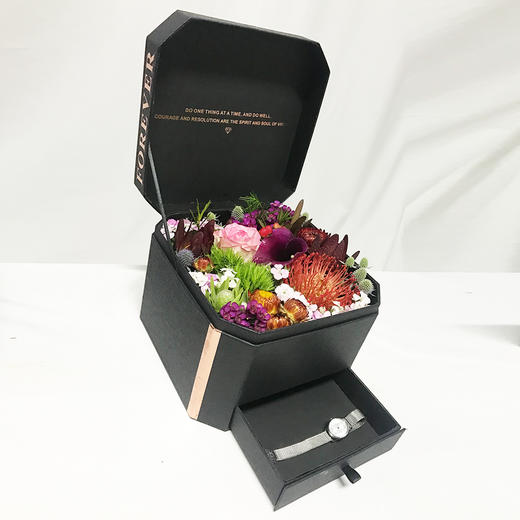 黑魅丽影鲜花花盒 · VIP尊享5个 商品图2