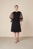 Atelier Miss Lu /  Ophelia-黑色欧根纱蓬袖连身裙 商品缩略图5