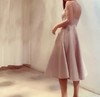 Atelier Miss Lu / Riva-香槟色欧根纱抹胸小礼服 商品缩略图1