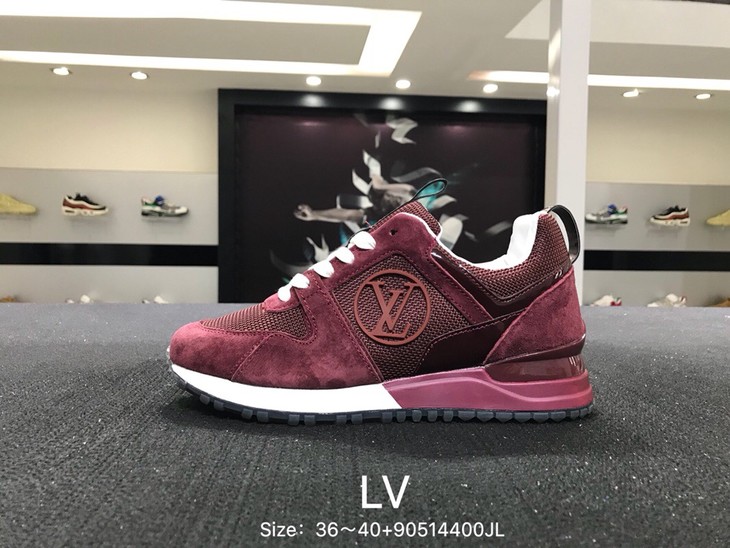 lv路易威登拼色内增高运动鞋女鞋欧洲女款size3640