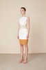 Atelier Miss Lu/ Joanna-白黄拼色修身连身裙 商品缩略图3
