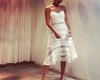 Atelier Miss Lu/ Louise- 白色透视感真丝吊带裙 商品缩略图0