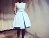 Atelier Miss Lu / Nancy - 浅青蝴蝶结羊绒连身裙 商品缩略图2