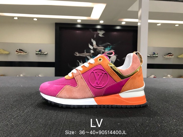 lv路易威登拼色内增高运动鞋女鞋欧洲女款size3640