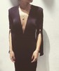 Atelier Miss Lu / Wallis-黑色水袖深V连身裙 商品缩略图2