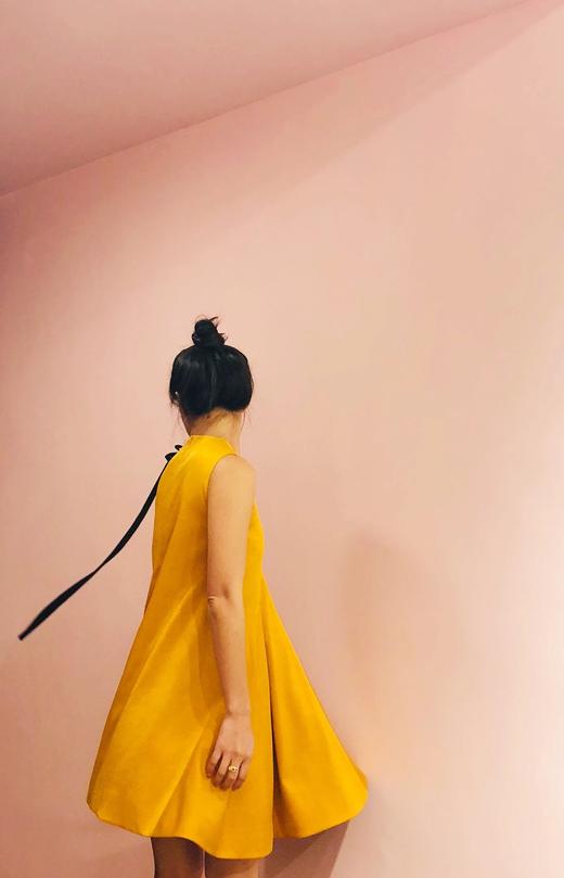 Atelier Miss Lu / Demi-姜黄飘带连身裙 商品图3