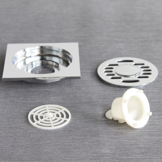 冶家地漏 铜镀铬 防臭卫生间浴室洗衣机防臭地漏 地漏芯40通用款 商品图2