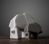 【家居摆件】。贝汉美陶瓷工艺品 简约现代家居装饰品 可爱礼物小象动物摆件 商品缩略图1