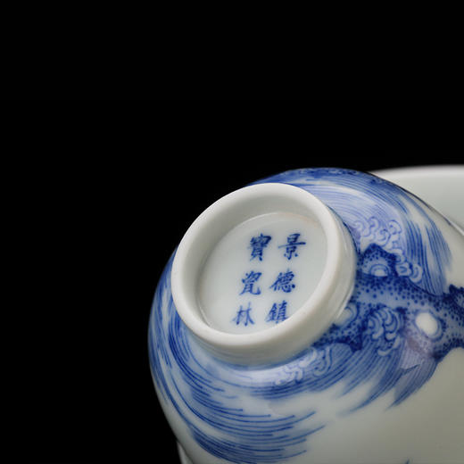 青花柴窑仙人渡海杯 商品图4