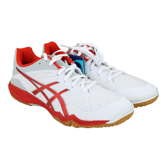 ASICS亚瑟士乒乓球鞋专业乒乓球运动鞋TPA334-0123男款女款比赛训练鞋白红色 商品图1
