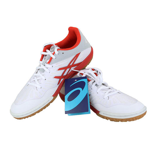 ASICS亚瑟士乒乓球鞋专业乒乓球运动鞋TPA334-0123男款女款比赛训练鞋白红色 商品图0