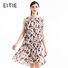 EITIE爱特爱女装夏季斗篷式百皱无袖印花裙连衣裙夏5507284 商品缩略图1