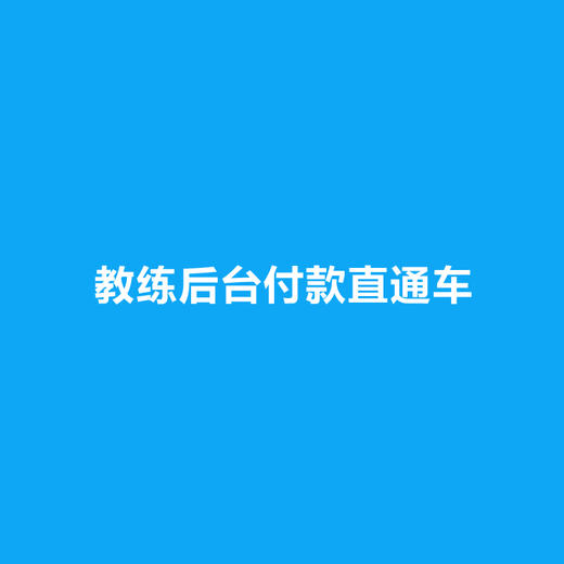 教练后台付款直通车 商品图0