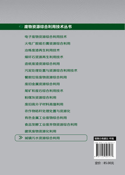 废物资源综合利用技术丛书--城镇污水资源综合利用 商品图1