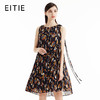 EITIE爱特爱女装夏季斗篷式百皱无袖印花裙连衣裙夏5507284 商品缩略图0
