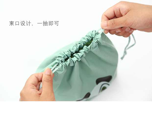 可爱卡通抽绳收纳袋衣物整理袋学生小布袋鞋子束口袋