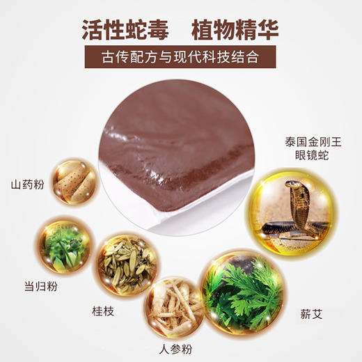 【祛风湿肩颈关节炎就是强】泰国蛇王标艾灸温热蒸汽贴5帖/盒 商品图2