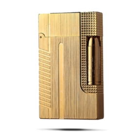 【打火机】ghouse神骏防风007子弹朗声打火机男纯铜充气体创意个性礼品