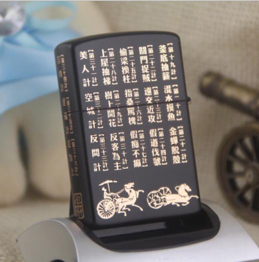 【打火机】。原铜壳首领CHIEF煤油打火机 五面加工CF0467HJ三十六计 商品图3