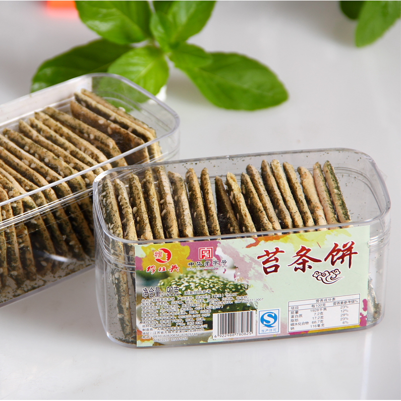 中华老字号 手工精制 传统口味苔条饼90克x1盒