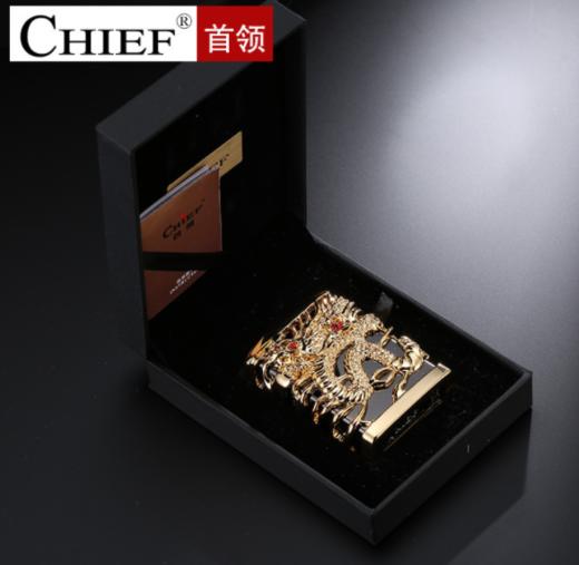 【打火机】。CHIEF首领原装铜壳煤油打火机个性雕刻镂空神龙 商品图2
