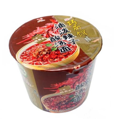 统一巧面馆油泼辣子酸汤桶面122g