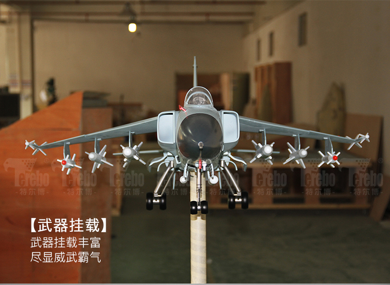 特尔博1:16歼轰7A轰炸机模型丨飞豹大飞机模